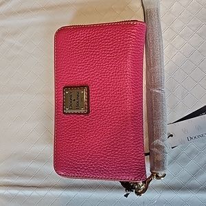 Dooney & Bourke Pebble Grain Zip Around Wristlet
